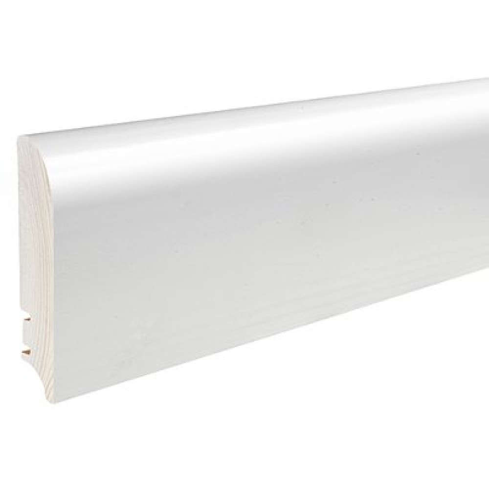Плинтус Barlinek PW92 Белый лак 95 мм.