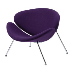 Кресло лаунж Concepto Foster фиолетовое