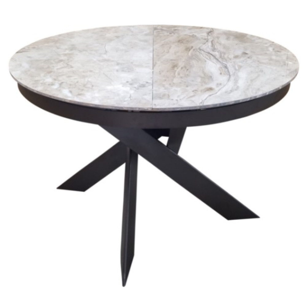 Стіл розкладний Concepto Moon Brown Marble кераміка 110-140 см
