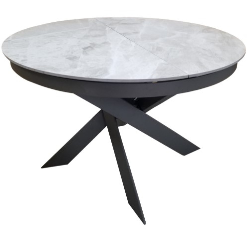 Стіл розкладний Concepto Moon Light Grey кераміка 110-140 см