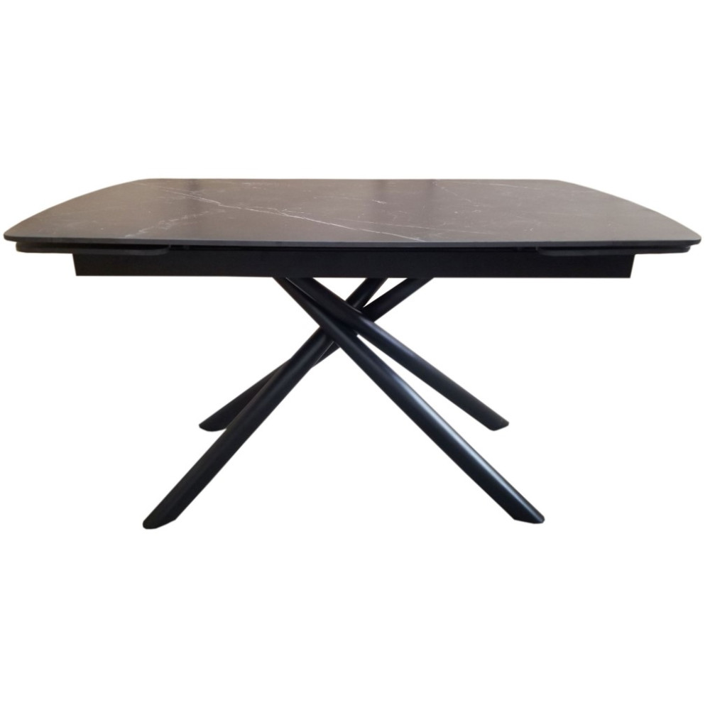 Стол раскладной Concepto Palermo Black Marble керамика 140-200 см