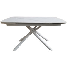 Розкладний стіл Concepto Palermo White Marble кераміка 140-200 см