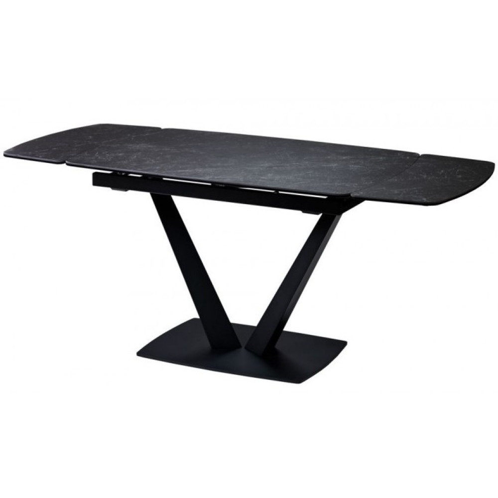Стіл керамічний Concepto Elvi Black Marble 120-180 чорний