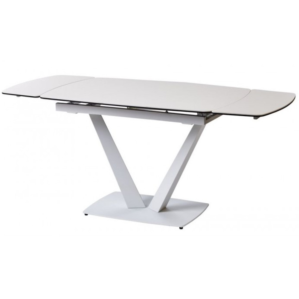 Стіл керамічний Concepto Elvi Pure White 120-180
