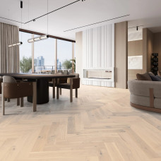 Паркетная доска Barlinek Дуб Cappuccino Herringbone