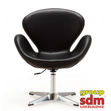Крісло м'яке SDM Сван екошкіра чорне