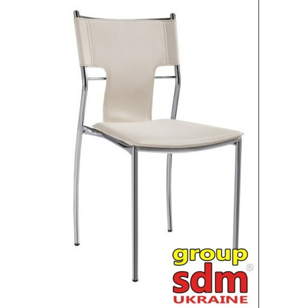 Стілець SDM м'який Берлін Х хром білий