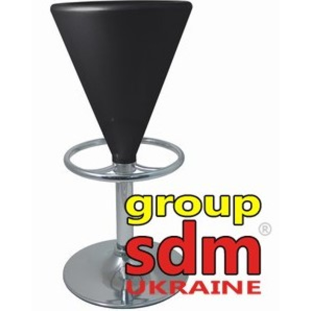 Стілець барний SDM Коно пластик чорний