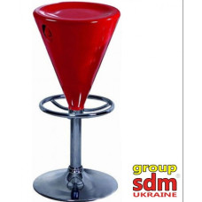 Стілець барний SDM Коно хром червоний