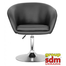 Кресло мягкое SDM Мурат хром чёрный