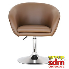 Кресло SDM Мурат мягкое хром коричневое