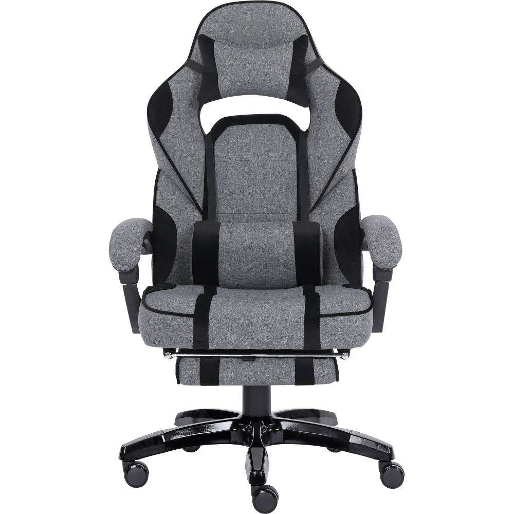 Геймерское кресло GT Racer X-2749-1 Fabric Gray/Black Suede