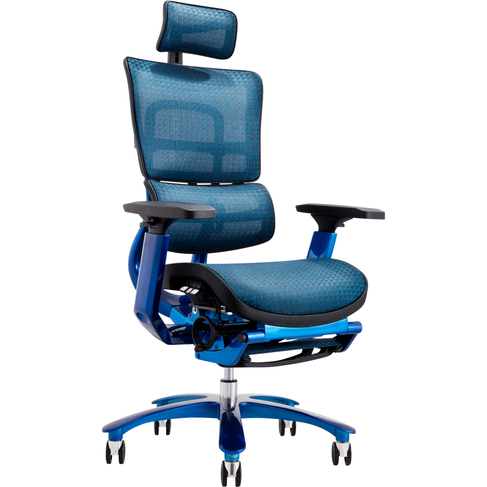 Офісне крісло GT Racer X-815L Black/Blue (W-85)