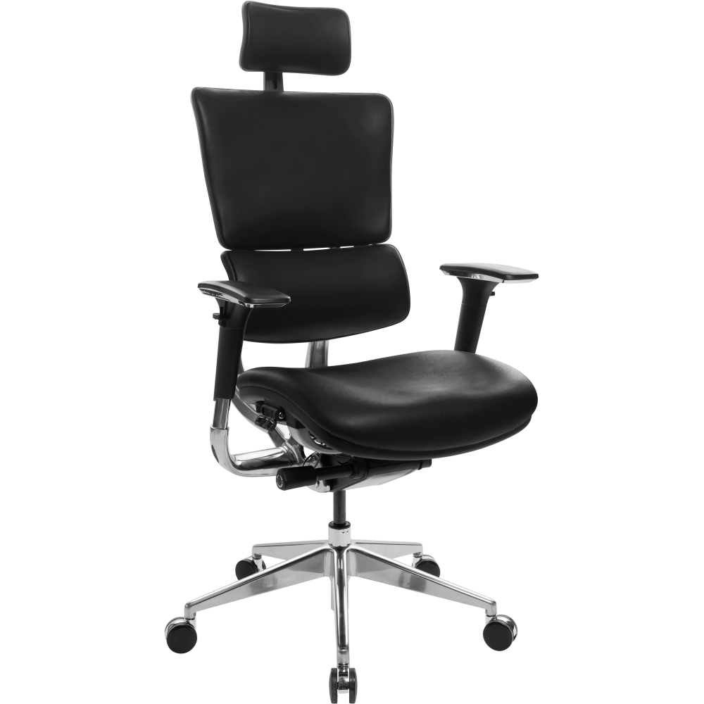 Офісне крісло GT Racer X-807 Leather Black (P-02)