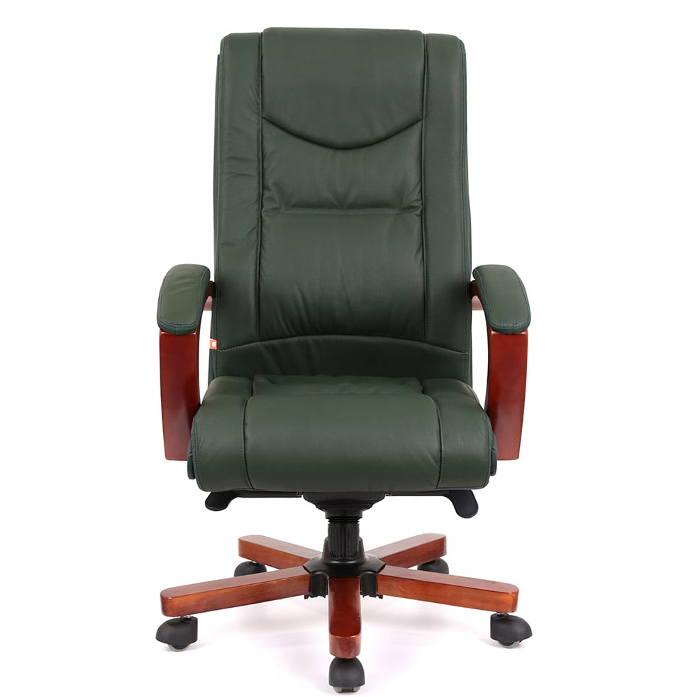 Кресло АКЛАС Артур EX MB Кожа Lux LC-green