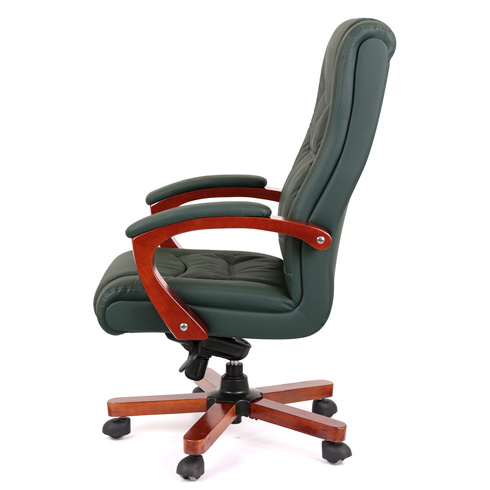 Кресло АКЛАС Артур EX MB Кожа Lux LC-green
