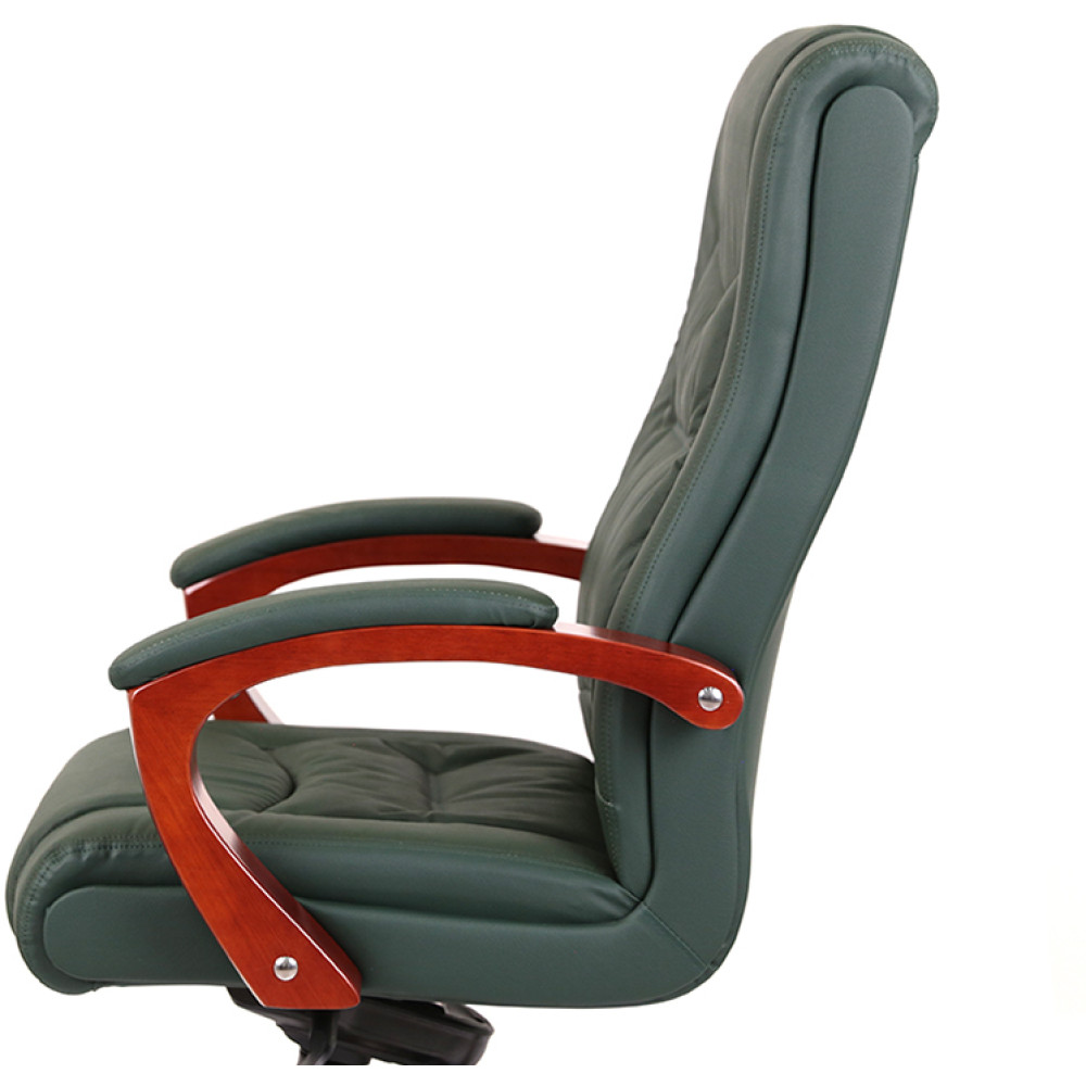 Кресло АКЛАС Артур EX MB Кожа Lux LC-green