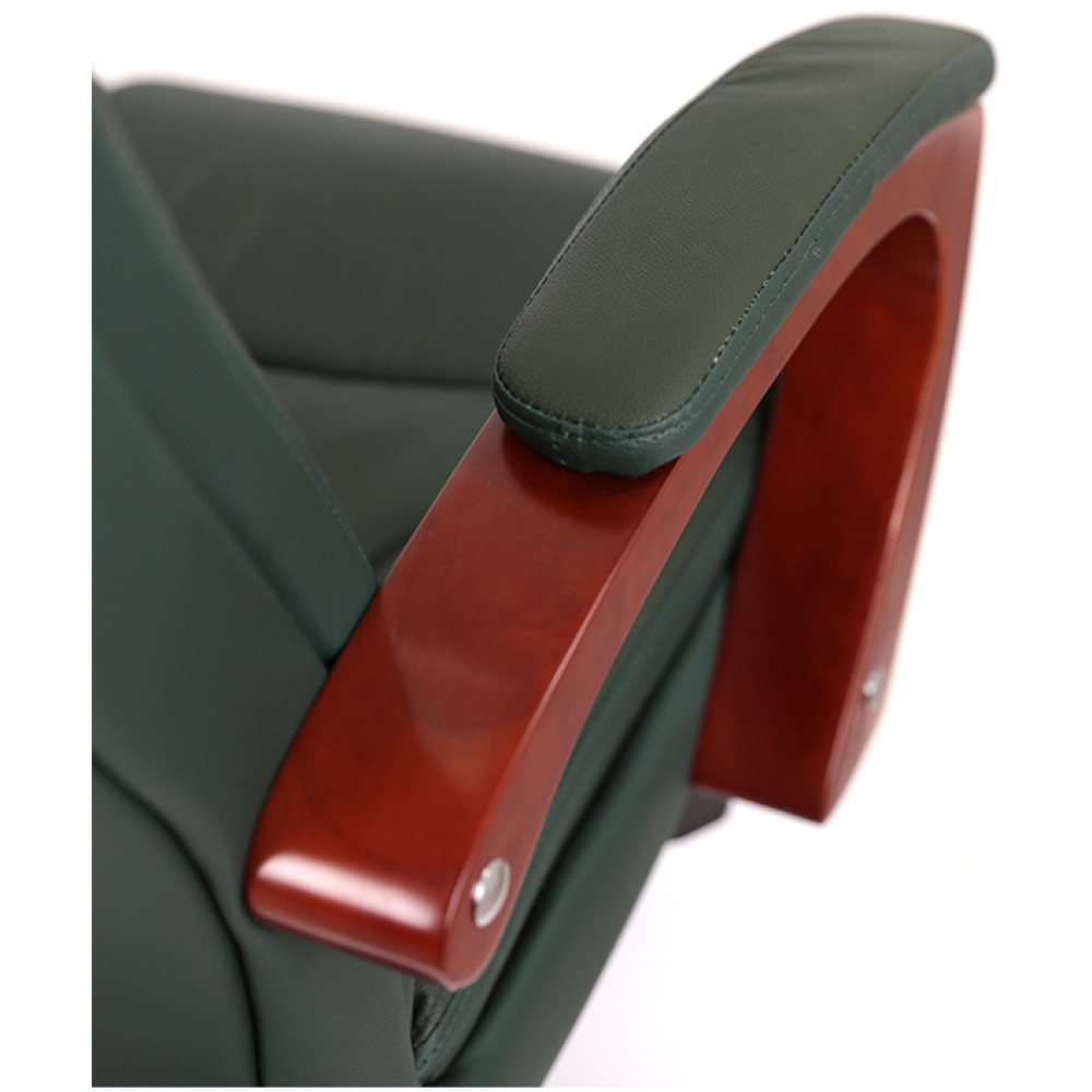 Кресло АКЛАС Артур EX MB Кожа Lux LC-green