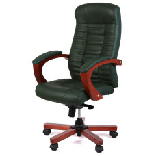 Кресло АКЛАС Атлант EX MB Кожа Lux LC-green