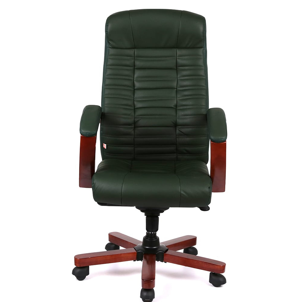 Кресло АКЛАС Атлант EX MB Кожа Lux LC-green