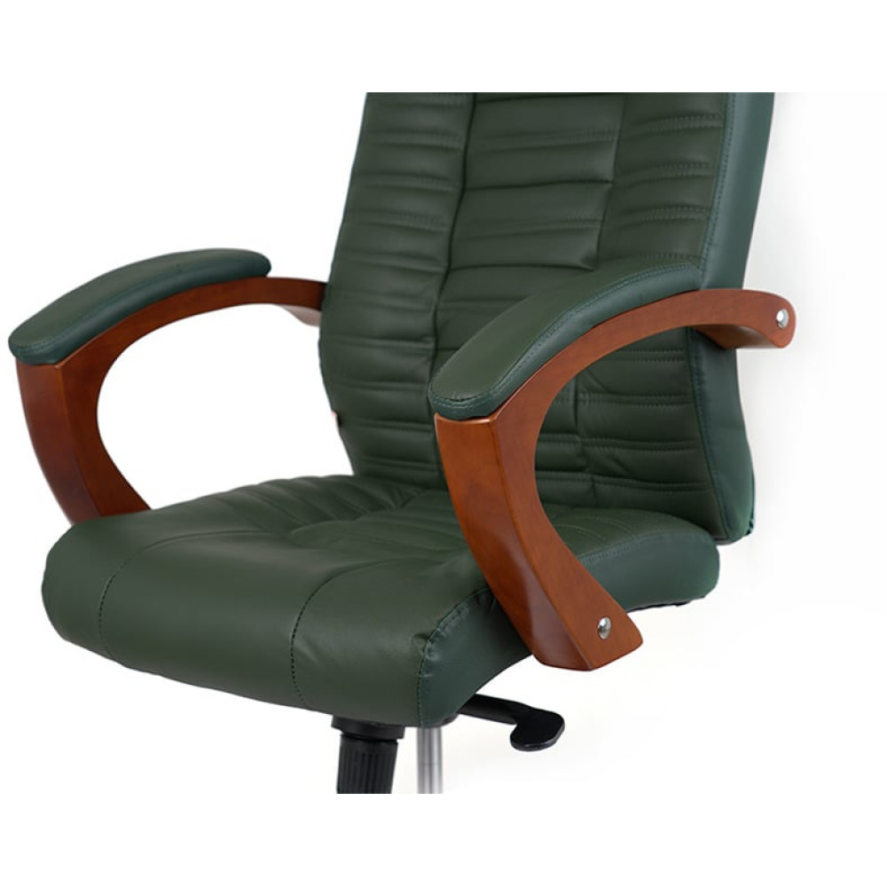 Кресло АКЛАС Атлант EX MB Кожа Lux LC-green