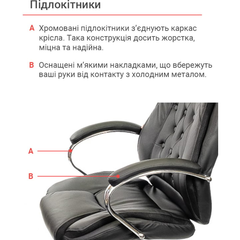 Крісло АКЛАС Бешар CH ANF Чорний PU
