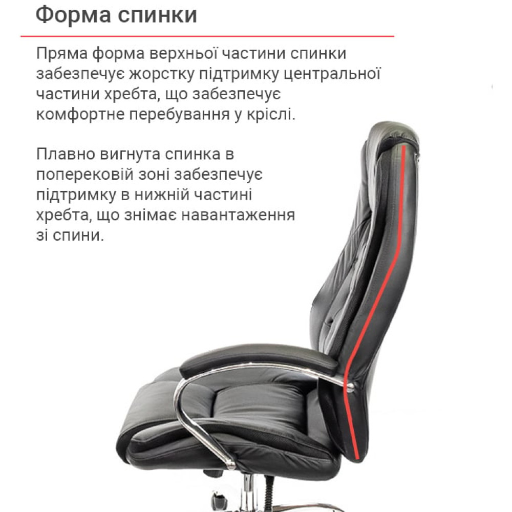 Крісло АКЛАС Бешар CH ANF Чорний PU