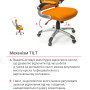 Крісло АКЛАС Вінд PL TILT Помаранчевий Крісло АКЛАС Вінд PL TILT Помаранчевий