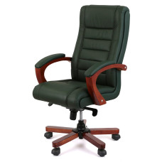 Кресло АКЛАС Гаспар ЕХ МB Кожа Lux LC-green