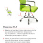 Крісло АКЛАС Кап FX СН TILT Зелений PU Крісло АКЛАС Кап FX СН TILT Зелений PU