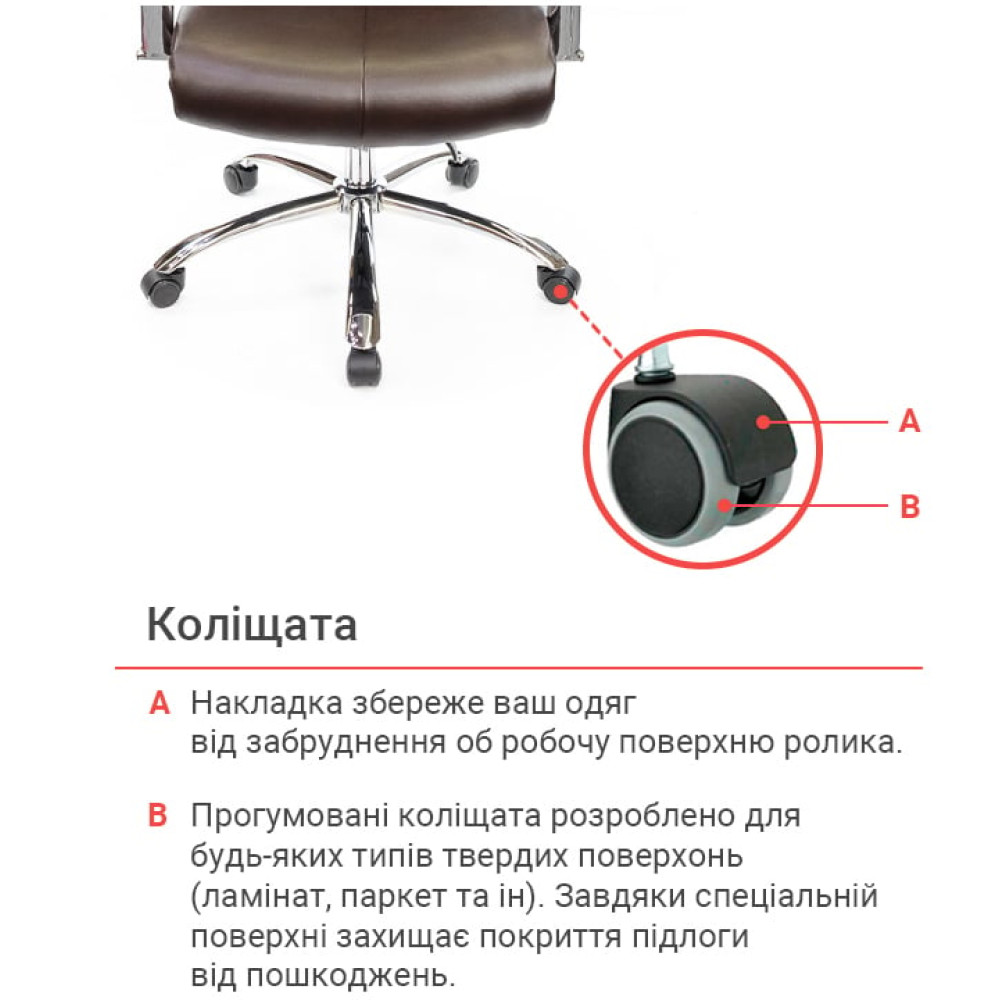 Крісло АКЛАС Макай CH ANF Темно-коричневий PU