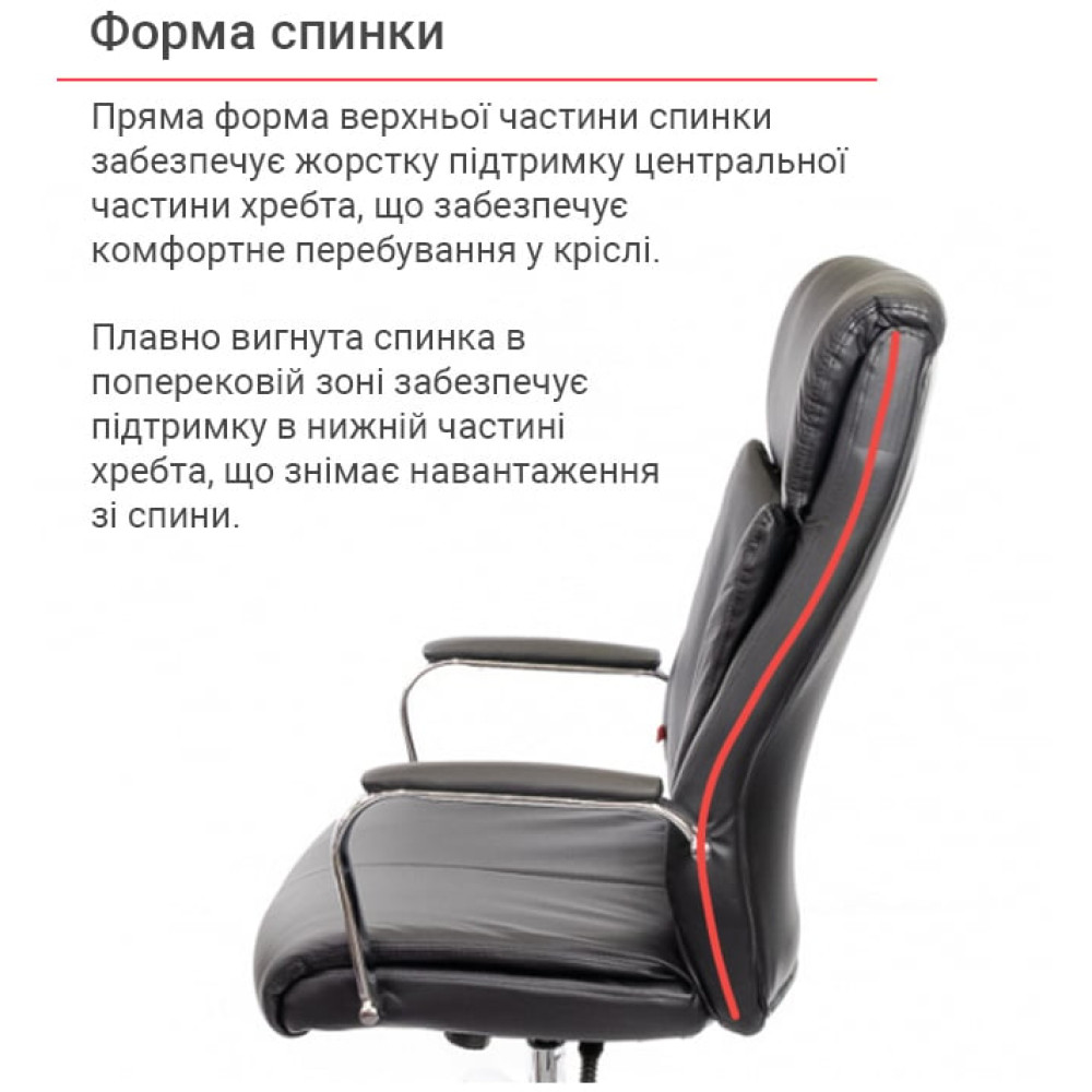 Крісло АКЛАС Макай CH ANF Чорний PU
