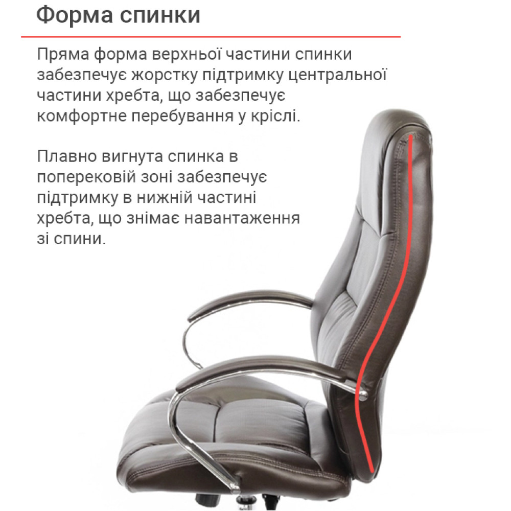 Крісло АКЛАС Оран CH ANF Темно-коричневий PU