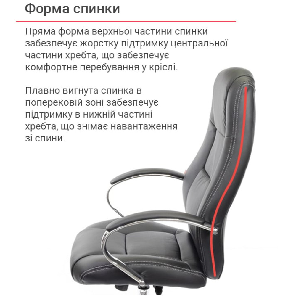 Крісло АКЛАС Оран CH ANF Чорний PU