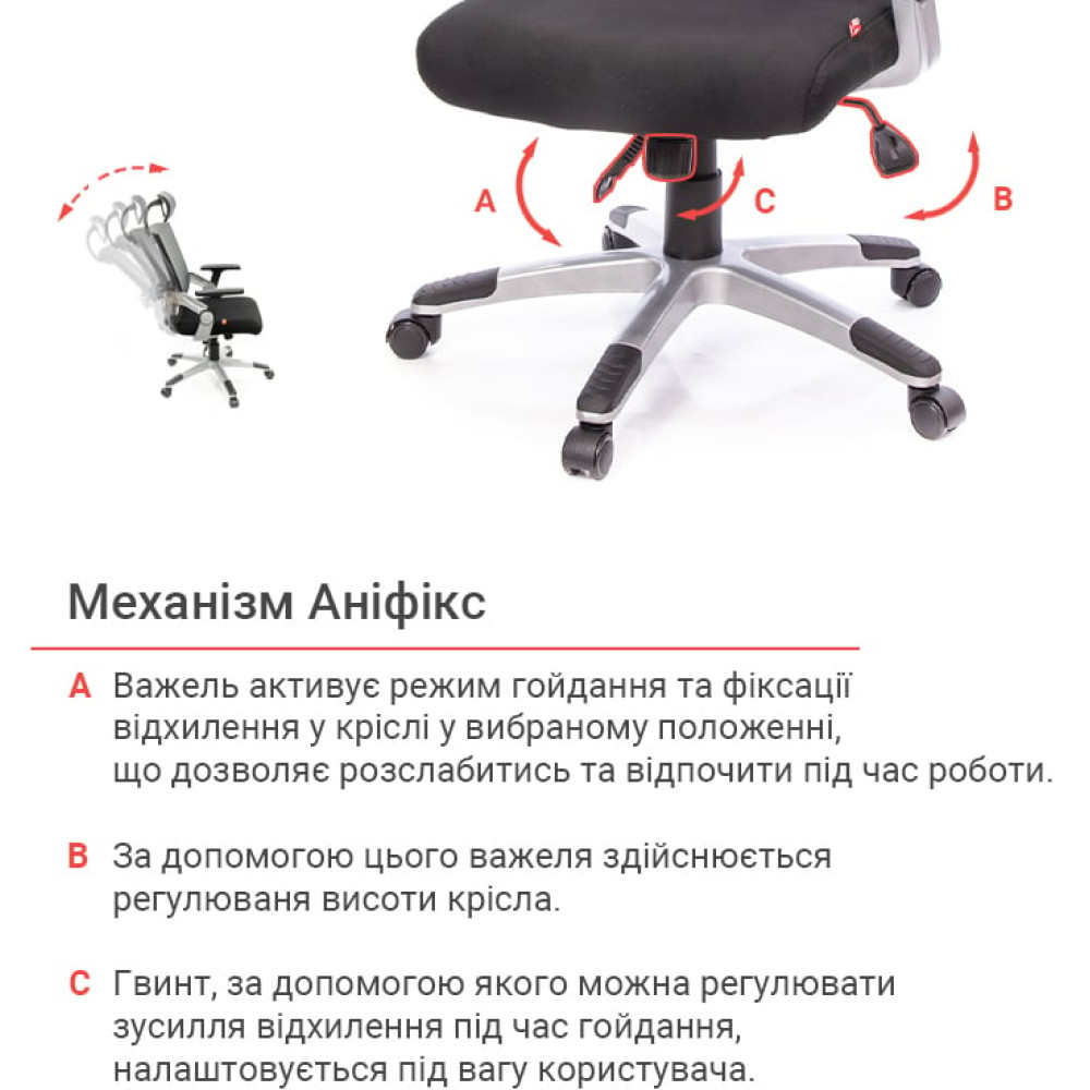 Кресло АКЛАС Прима PL HR ANF Чёрный