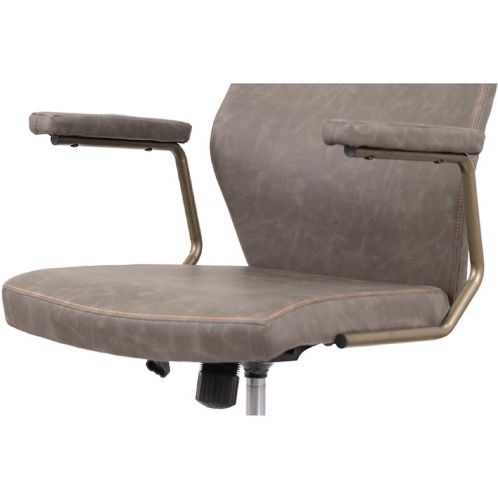 Кресло АКЛАС Ронин CH TILT Wax PU 425 серый