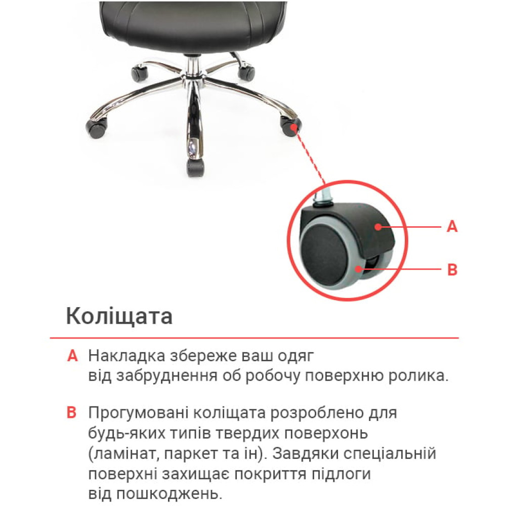 Крісло АКЛАС Сетіф CH ANF Чорний PU