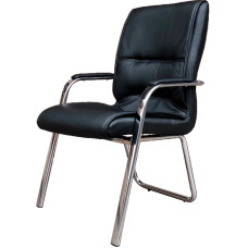 Крісло конференційне АКЛАС Спрінг CFA виставковий взірець Чорний PU