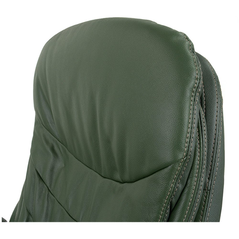Крісло АКЛАС Валенсія Soft CH MB Шкіра Lux LC-green