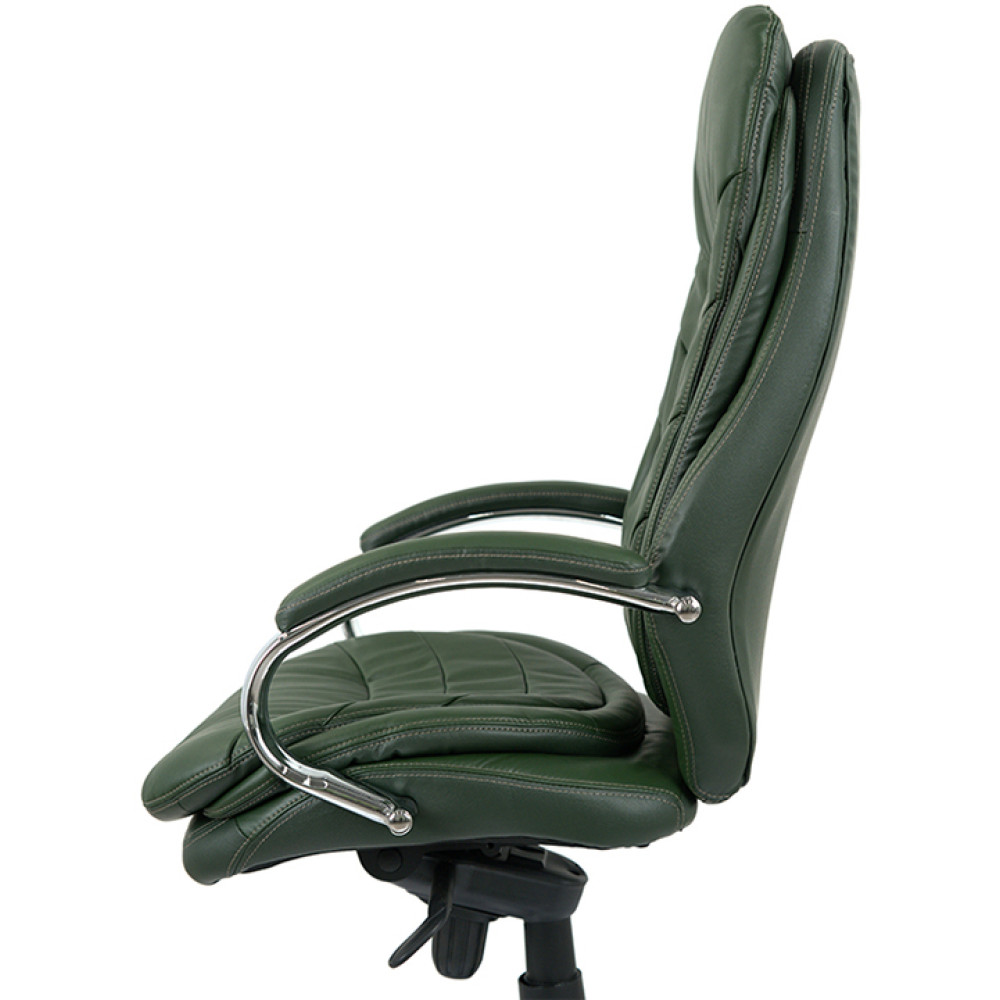 Крісло АКЛАС Валенсія Soft CH MB Шкіра Lux LC-green