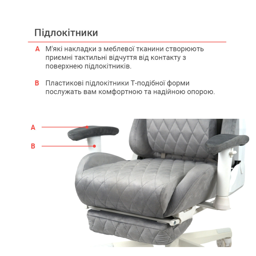 Кресло геймерское АКЛАС Харли R OT-R299H Серый