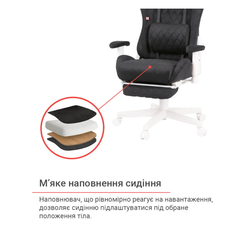 Кресло геймерское АКЛАС Харли R OT-R299H Чёрный