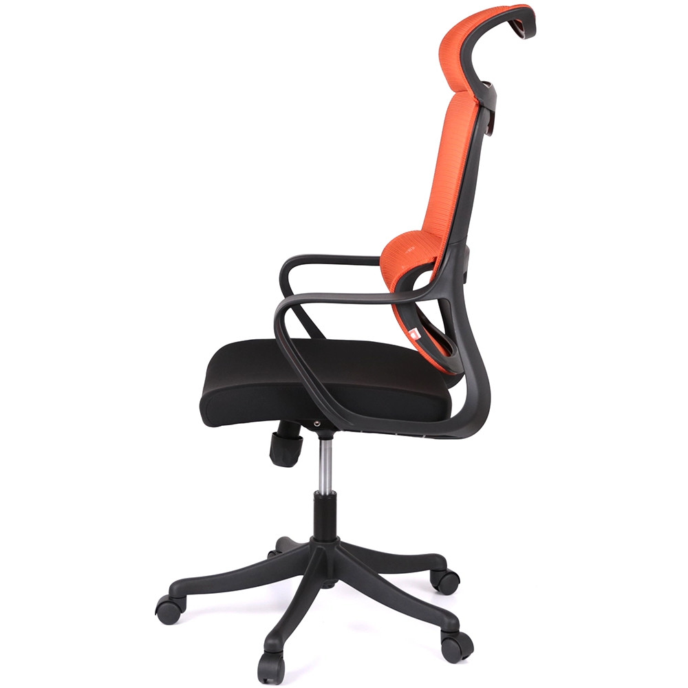 Крісло АКЛАС Доріан BL TILT K-09 Orange OS-3000 Black