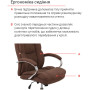 Кресло АКЛАС Селин ANF Коричневый 1705B-23 Кресло АКЛАС Селин ANF Коричневый 1705B-23