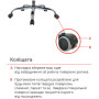 Крісло АКЛАС Селін ANF 1705B-26 Black-Grey Крісло АКЛАС Селін ANF 1705B-26 Black-Grey