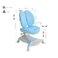 Дитяче ергономічне крісло FunDesk Bunias Blue